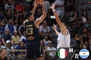 状态火热，意大利男篮84-72战胜阿根廷男篮，热身赛已四连胜